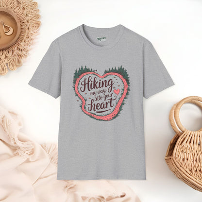 Hiking My Way into Your heart Graphic T-Shirt | TrekForte Adventure Apparel