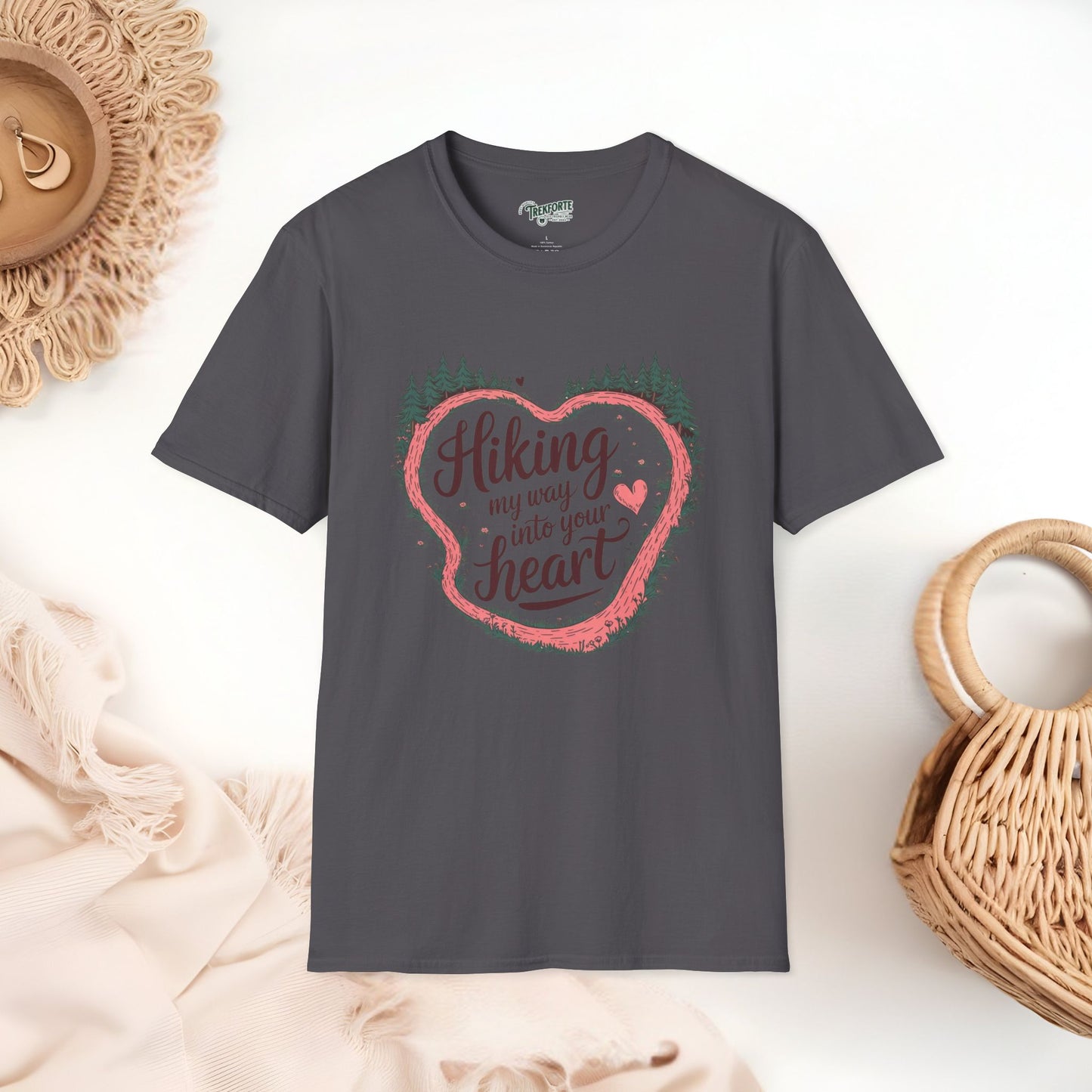 Hiking My Way into Your heart Graphic T-Shirt | TrekForte Adventure Apparel