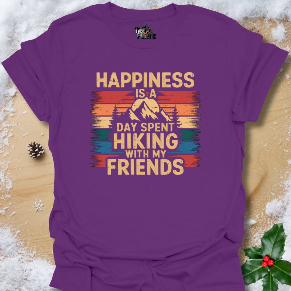 Hiking with Friends T-Shirt | Vintage Sunset TrekForte Apparel