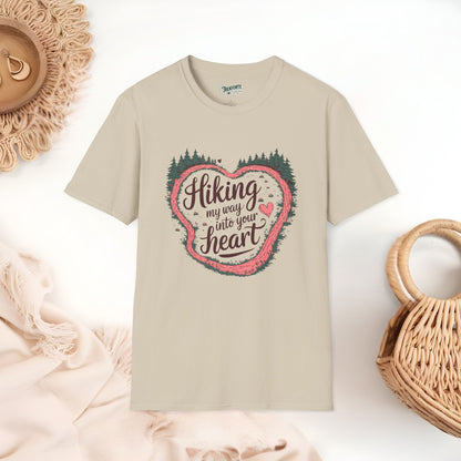 Hiking My Way into Your heart Graphic T-Shirt | TrekForte Adventure Apparel