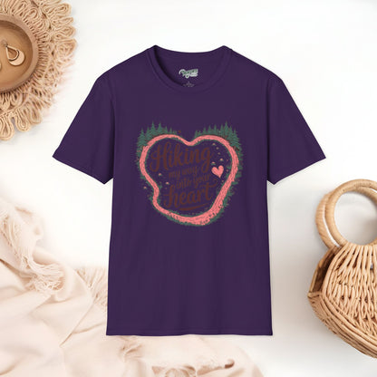 Hiking My Way into Your heart Graphic T-Shirt | TrekForte Adventure Apparel