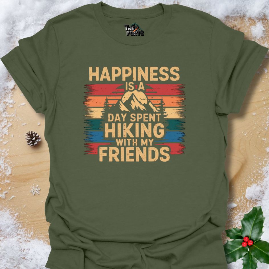 Hiking with Friends T-Shirt | Vintage Sunset TrekForte Apparel