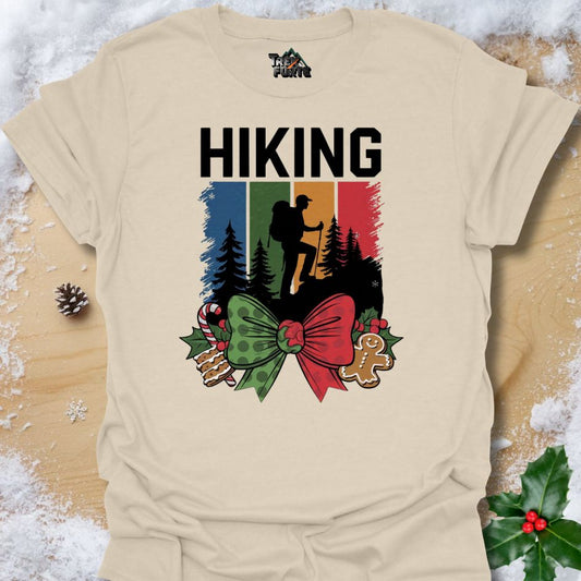 Hiking Holiday Graphic T-Shirt | TrekForte Festive Outdoor Design