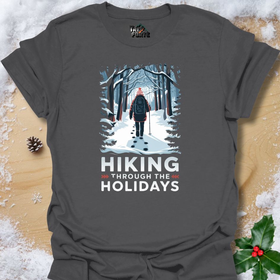 Winter Forest Hiking Graphic Tee | TrekForte Holiday Collection