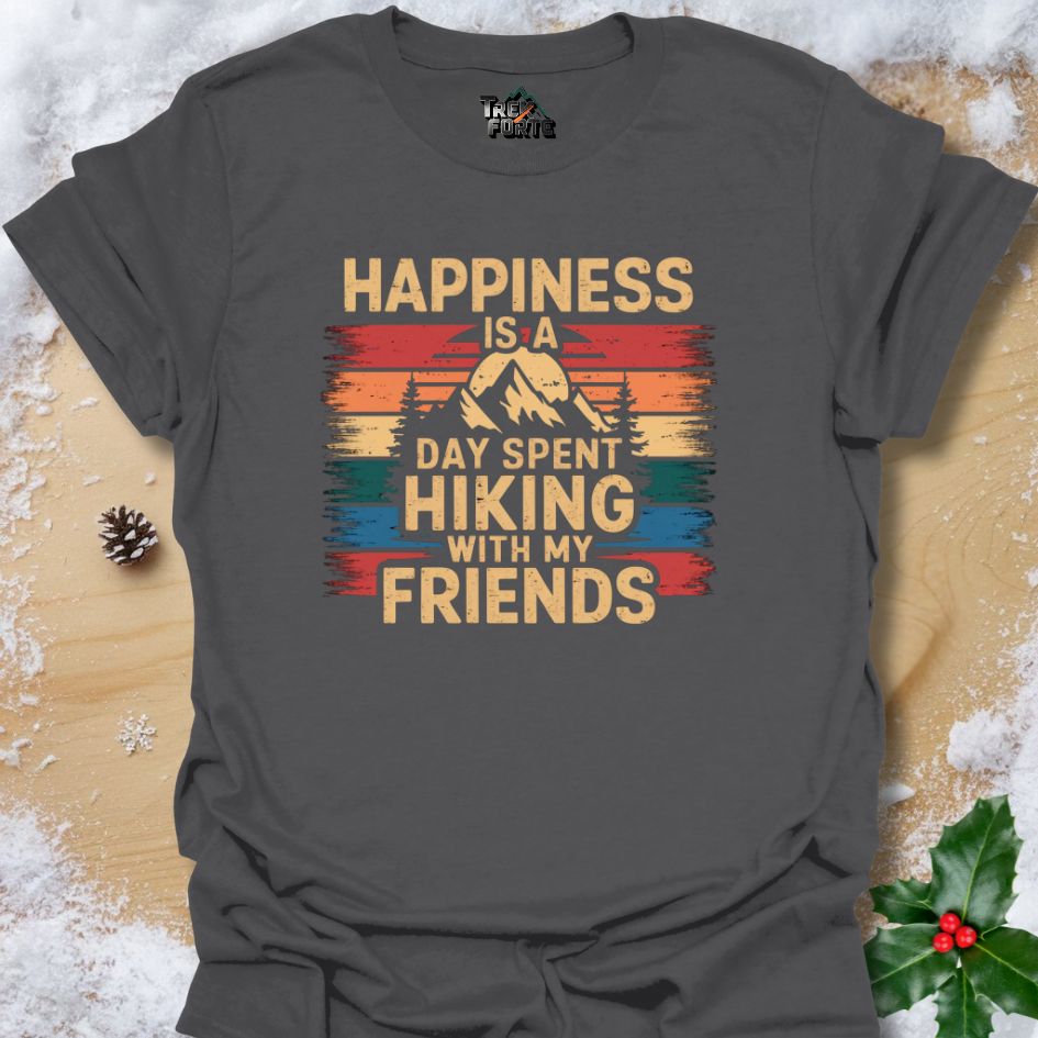 Hiking with Friends T-Shirt | Vintage Sunset TrekForte Apparel