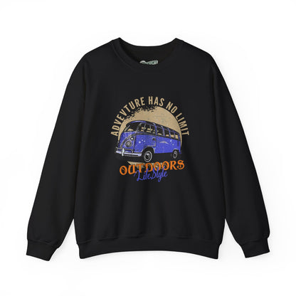 Adventure Has No Limit Sweatshirt, Outdoor Hiking Pullover, Camping Lover Gift, Adventure Themed Crewneck