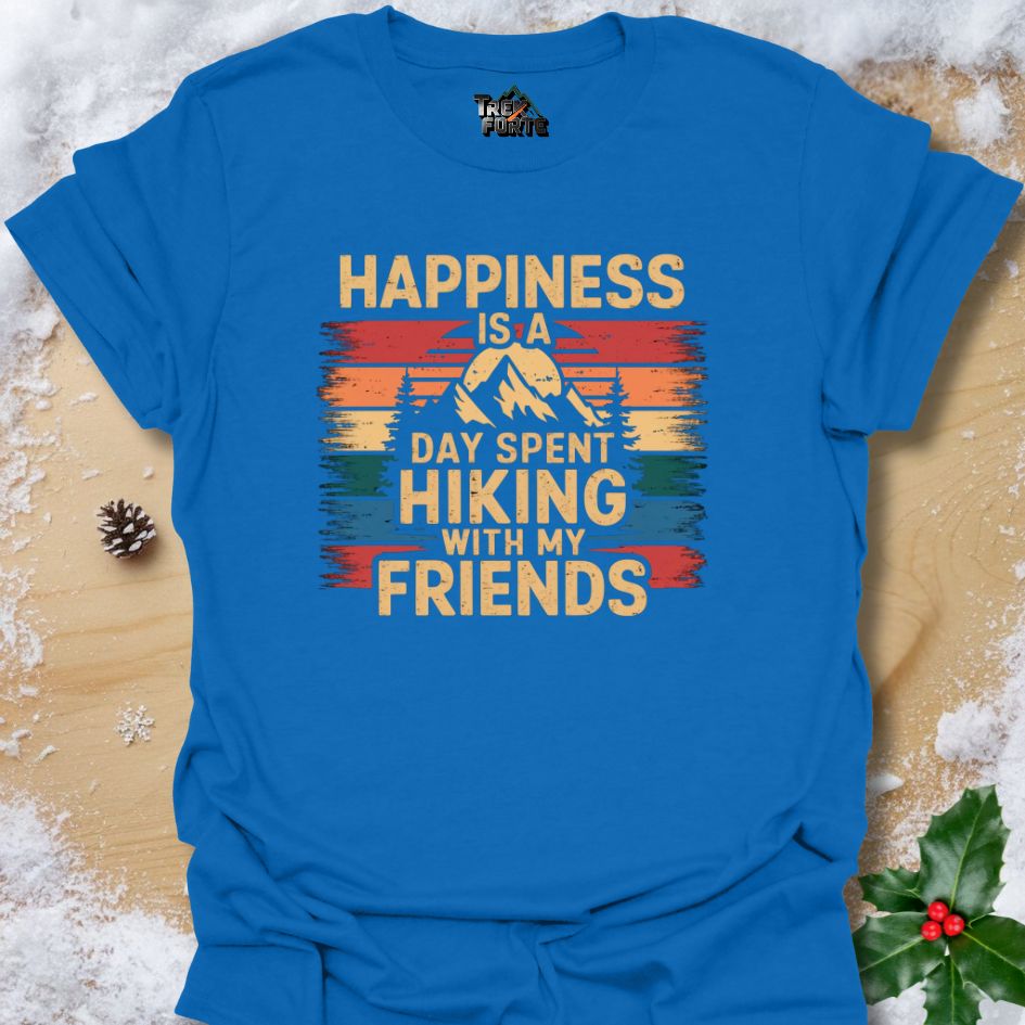 Hiking with Friends T-Shirt | Vintage Sunset TrekForte Apparel