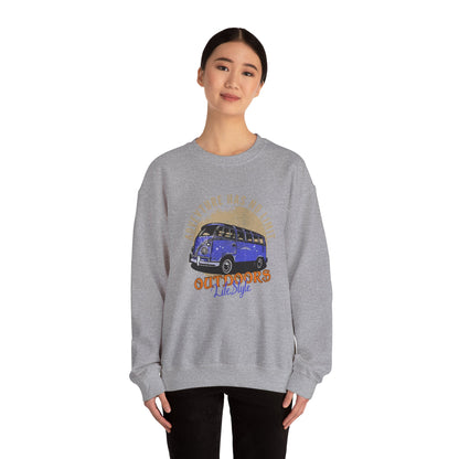 Adventure Has No Limit Sweatshirt, Outdoor Hiking Pullover, Camping Lover Gift, Adventure Themed Crewneck