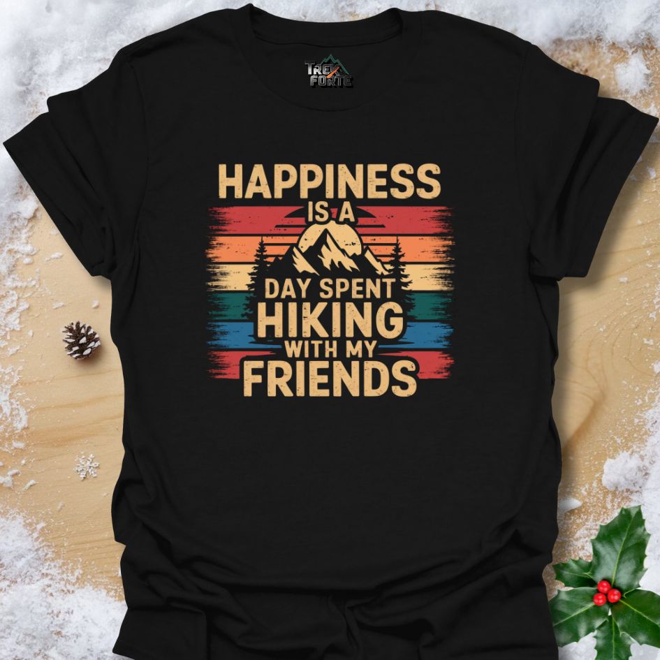 Hiking with Friends T-Shirt | Vintage Sunset TrekForte Apparel