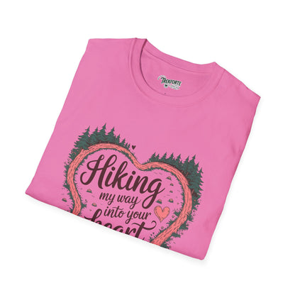 Hiking My Way into Your heart Graphic T-Shirt | TrekForte Adventure Apparel