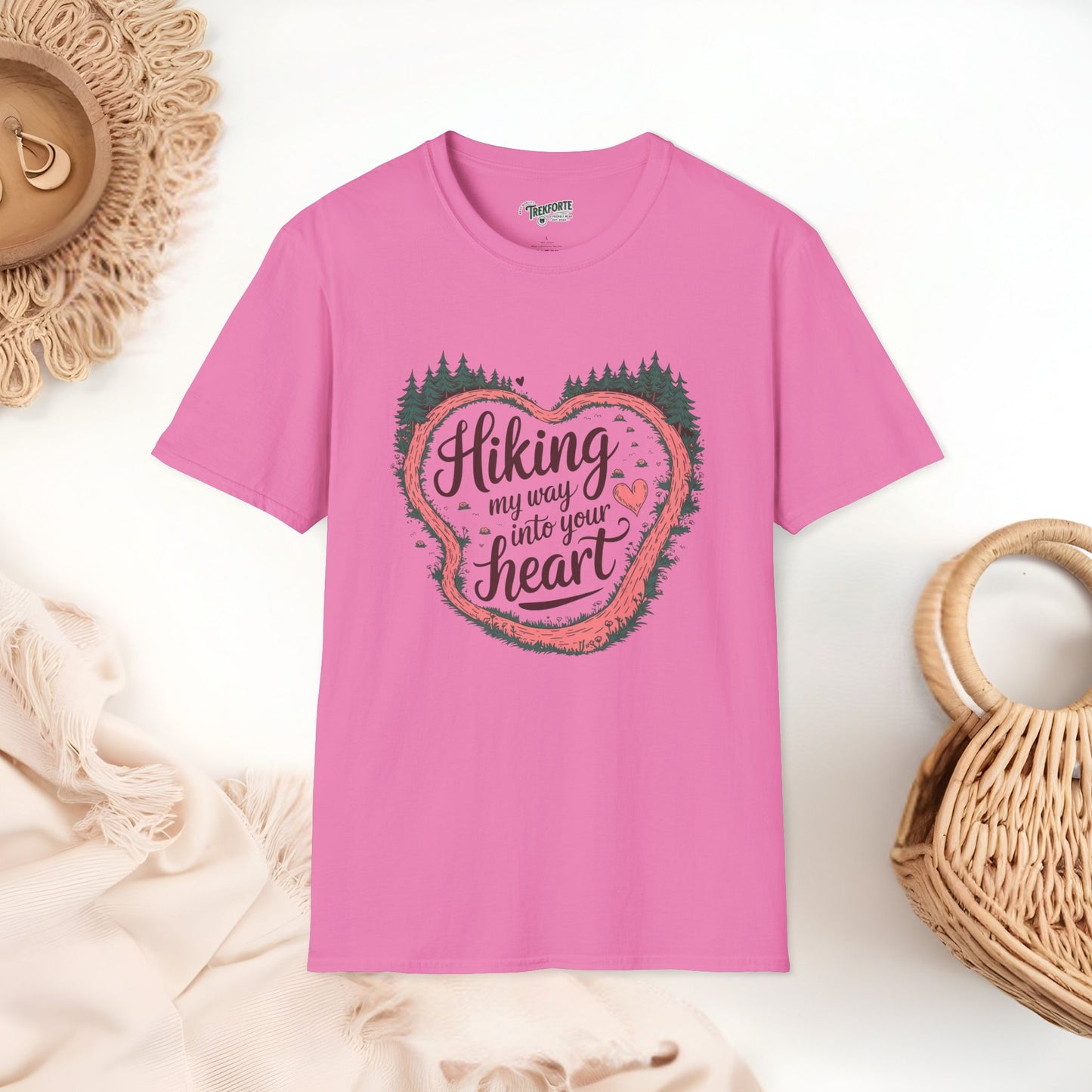 Hiking My Way into Your heart Graphic T-Shirt | TrekForte Adventure Apparel