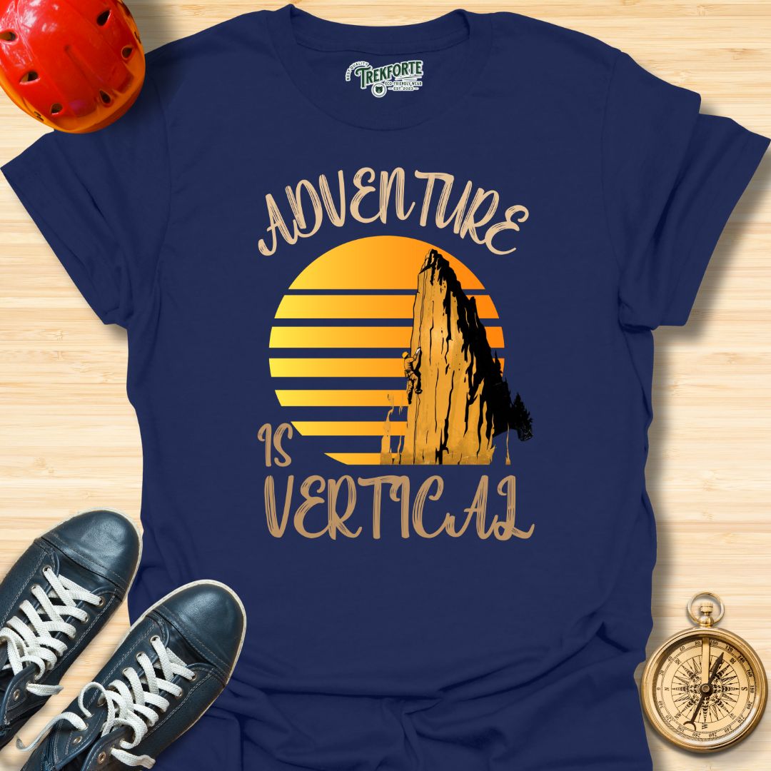 Adventure Is Vertical Graphic T-Shirt | TrekForte Adventure Apparel