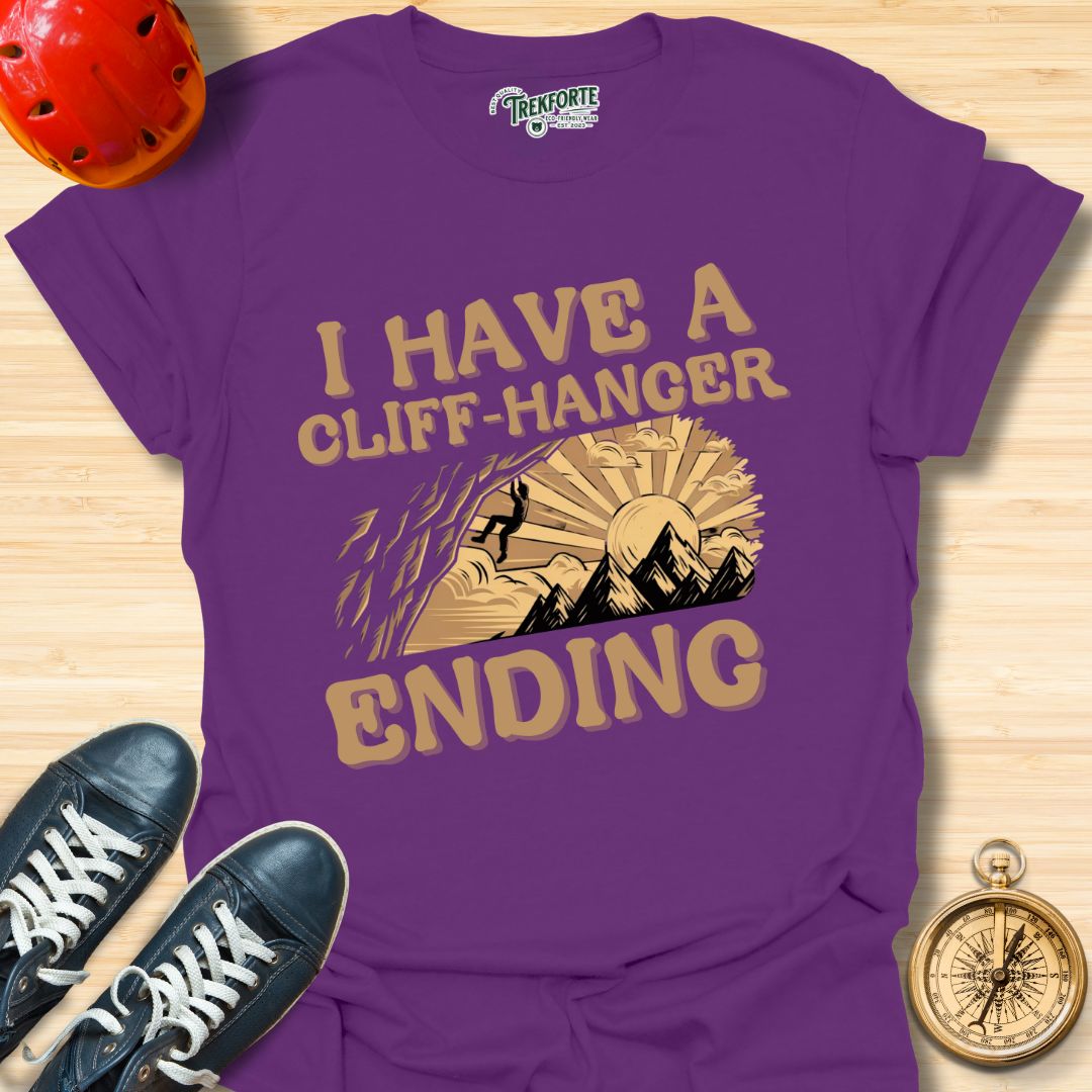 I Have A Cliff-Hanger Ending Graphic T-Shirt | TrekForte Adventure Apparel