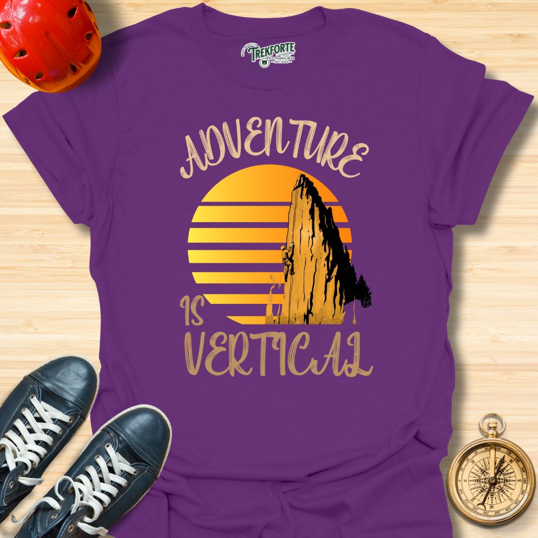 Adventure Is Vertical Graphic T-Shirt | TrekForte Adventure Apparel