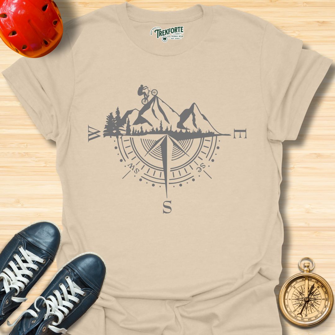 Mountain Bike Ride Graphic T-Shirt | TrekForte Adventure Apparel