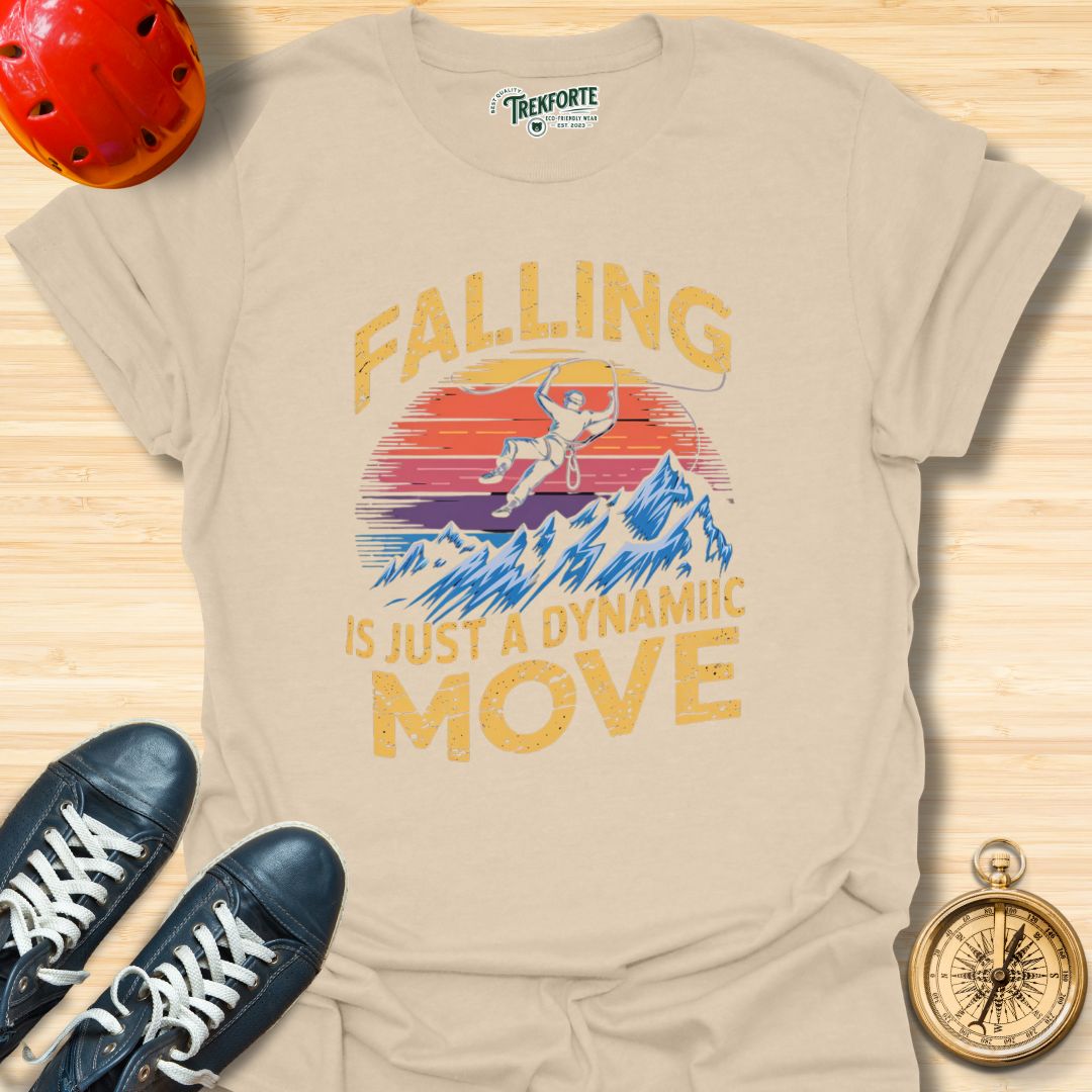 Falling Is Just a Dynamic Move Graphic T-Shirt | TrekForte Adventure Apparel