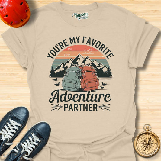 You're My Favorite Adventure Partner Graphic T-Shirt | TrekForte Adventure Apparel