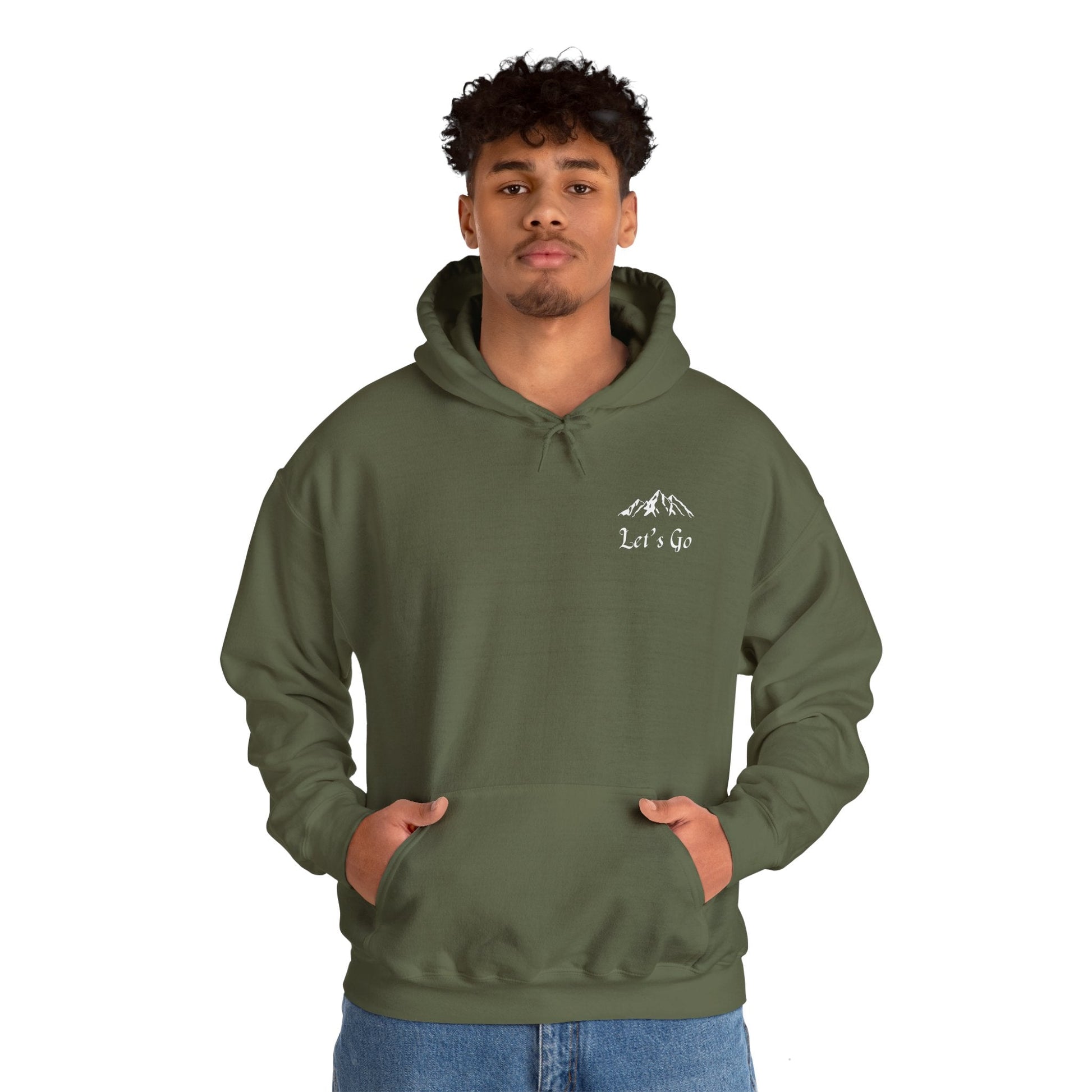 Hoodie Hooded Sweatshirt - Moonlit Mountain Escape