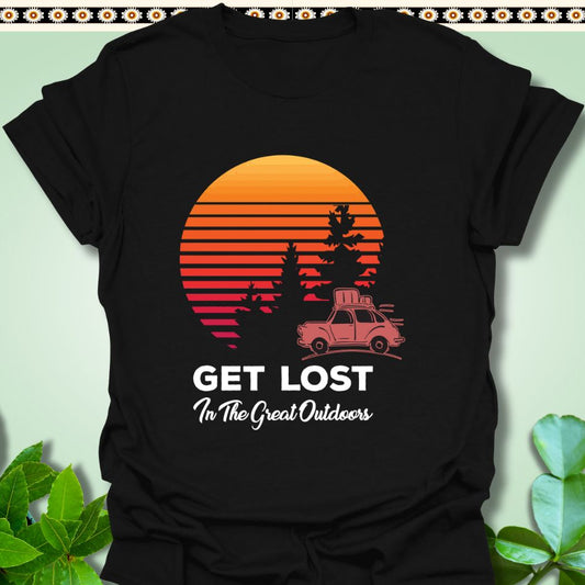 T-Shirt Black / S Get Lost In the Great Outdoors T-Shirt  TrekForte Adventure Apparel