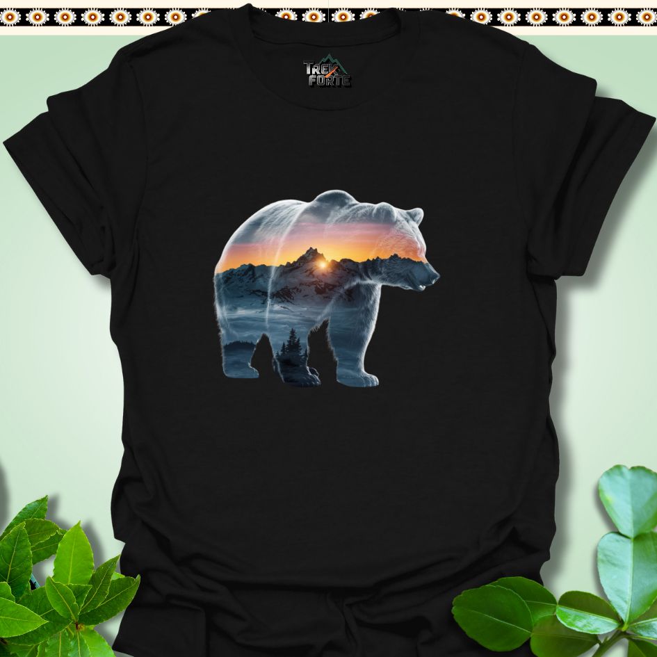 T-Shirt Black / S Majestic Bear of the Mountains Funny T-Shirt | TrekForte Apparel