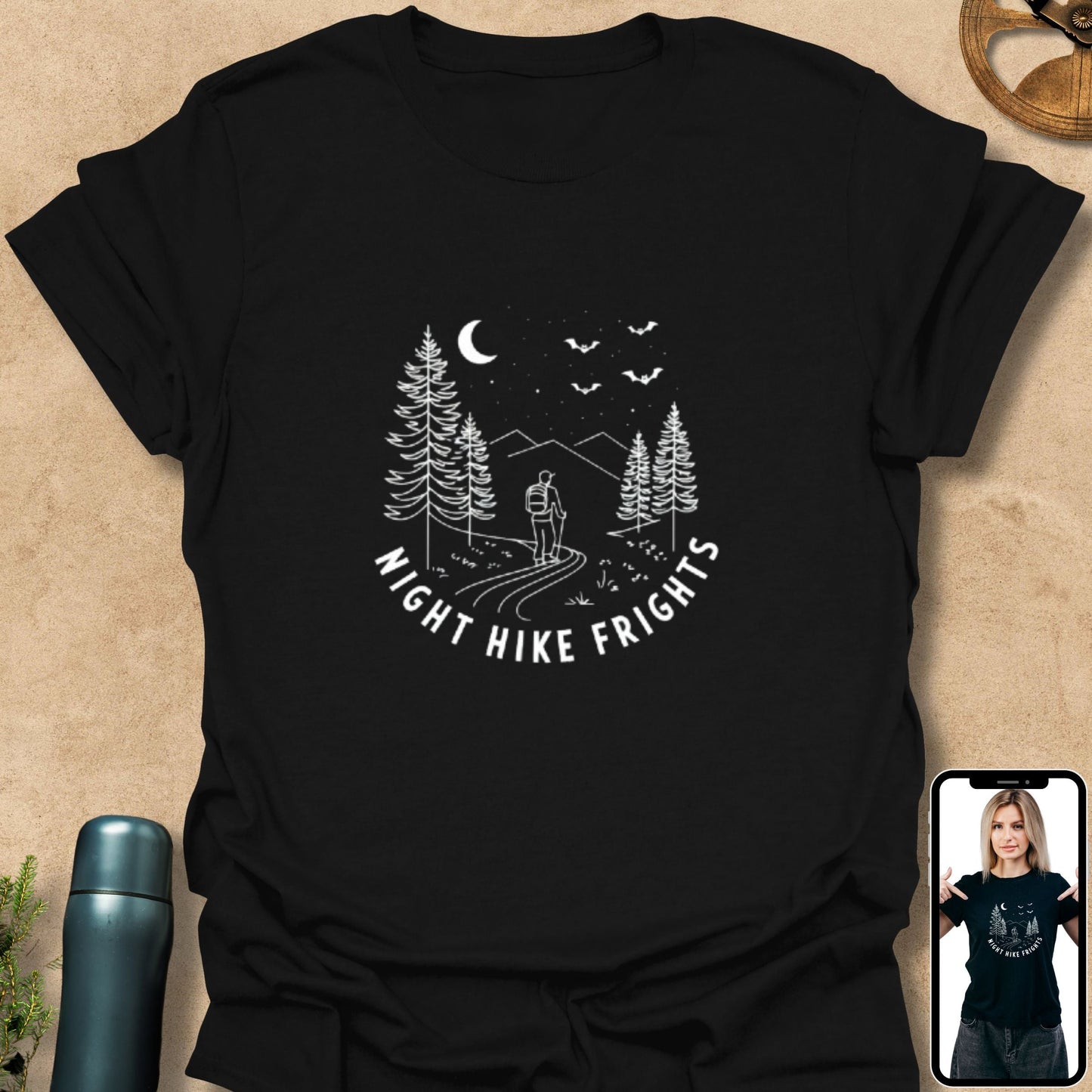 T-Shirt Black / S Night Hike Frights