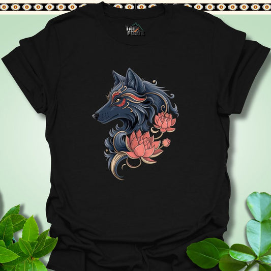 T-Shirt Black / S Regal Blossom The Wolf's Gaze Funny T-Shirt | TrekForte Apparel