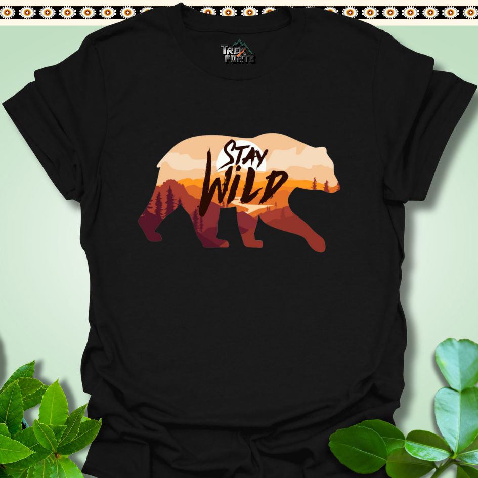 T-Shirt Black / S Stay Wild