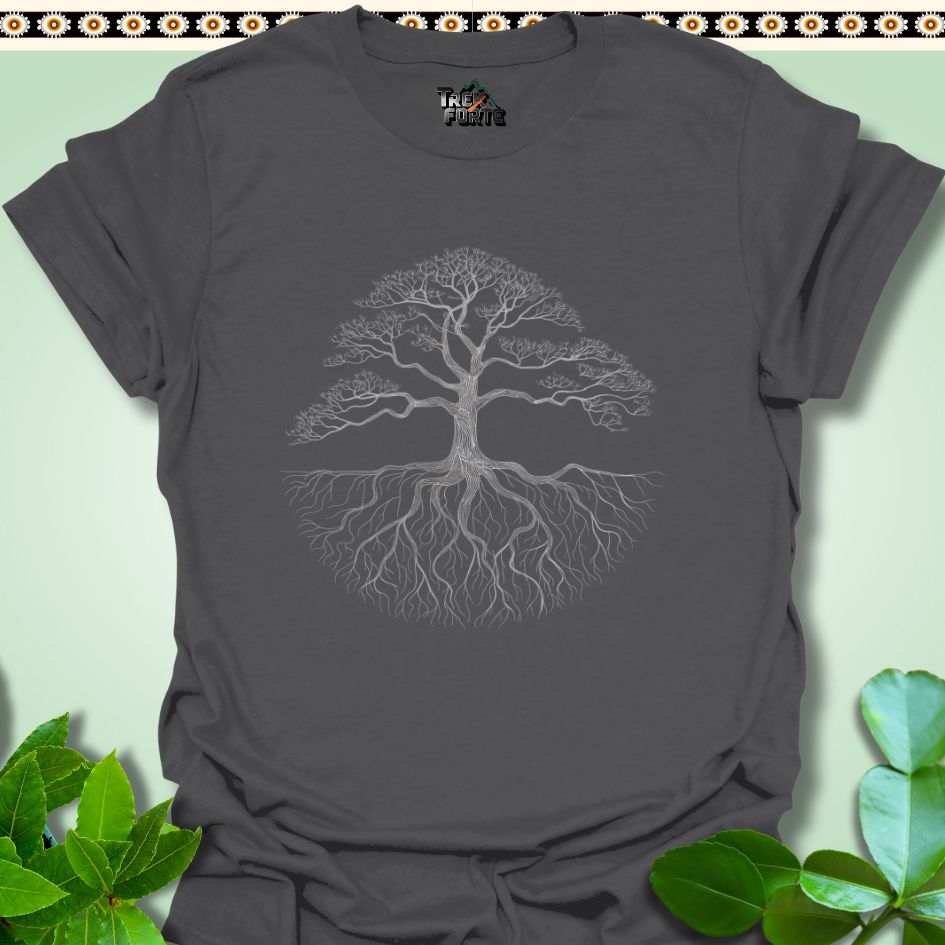 T-Shirt Charcoal / S Ethereal Roots and Branches Funny T-Shirt | TrekForte Apparel