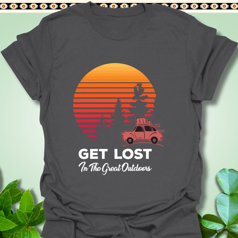 T-Shirt Charcoal / S Get Lost In the Great Outdoors T-Shirt  TrekForte Adventure Apparel