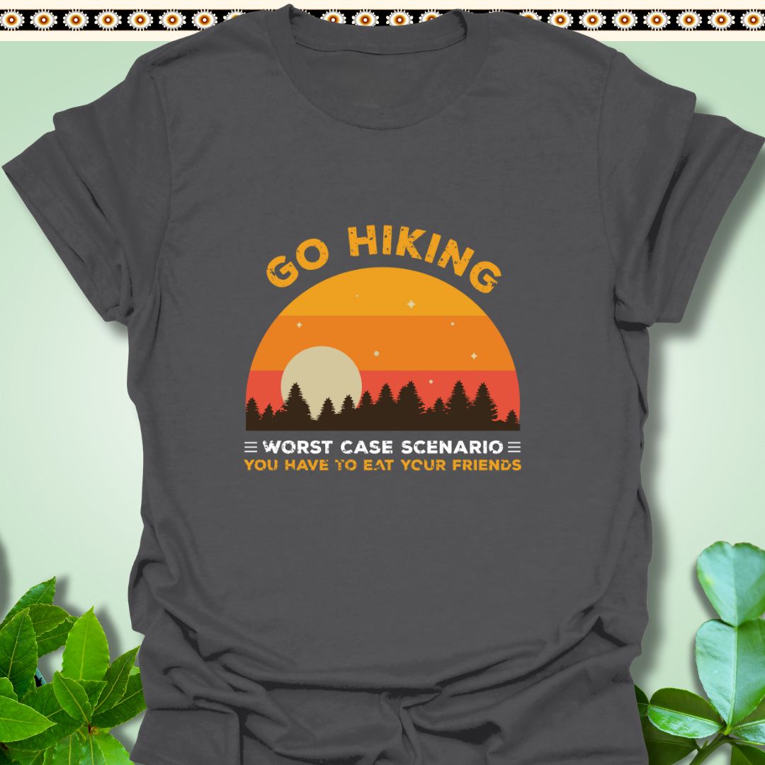 T-Shirt Charcoal / S Go Hiking Worst Case Scenario Eat Your Friends T-Shirt  TrekForte Adventure Apparel