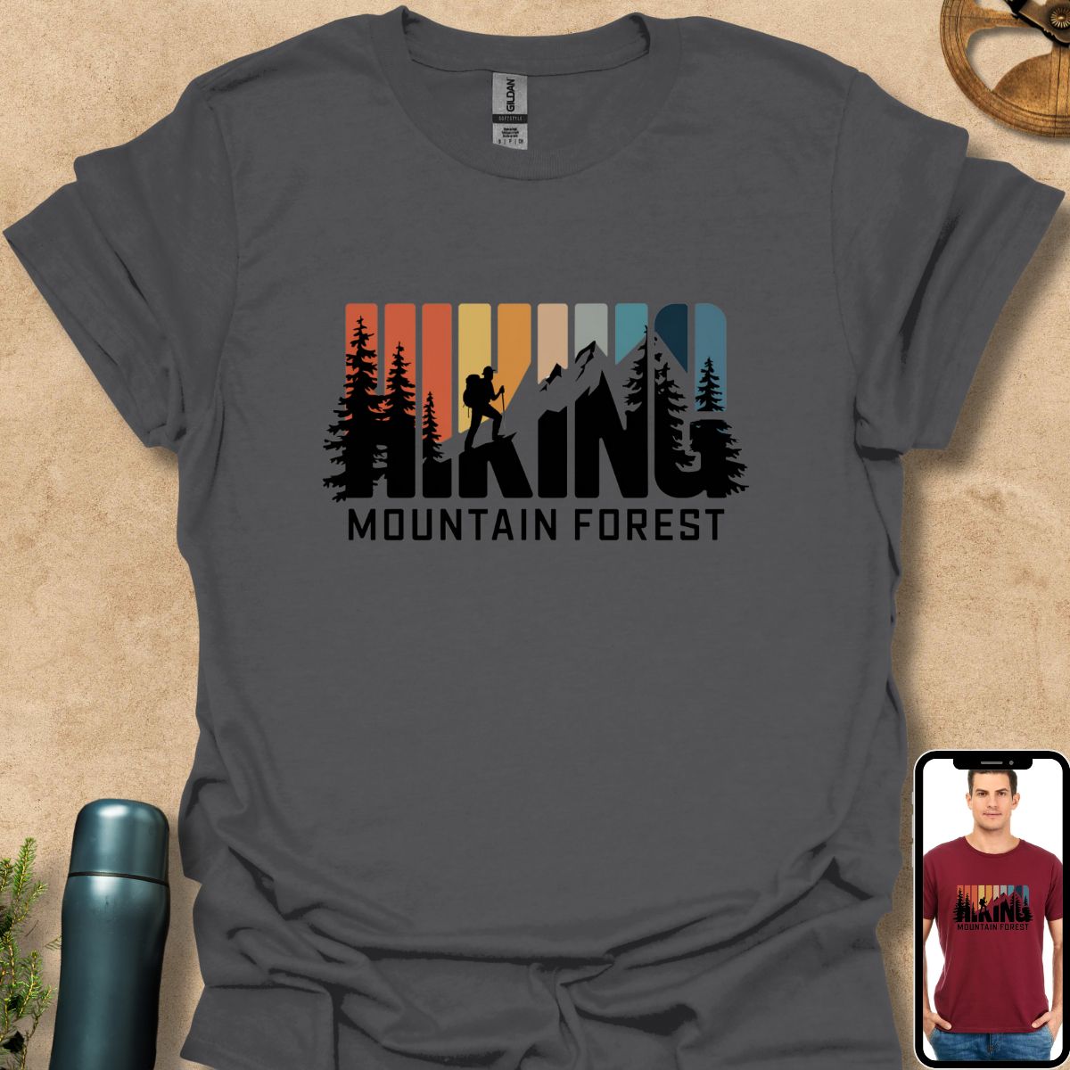 T-Shirt Charcoal / S Hiking Mountain Forest