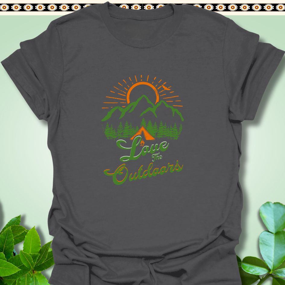 T-Shirt Charcoal / S Love the Outdoors T-Shirt  TrekForte Adventure Apparel