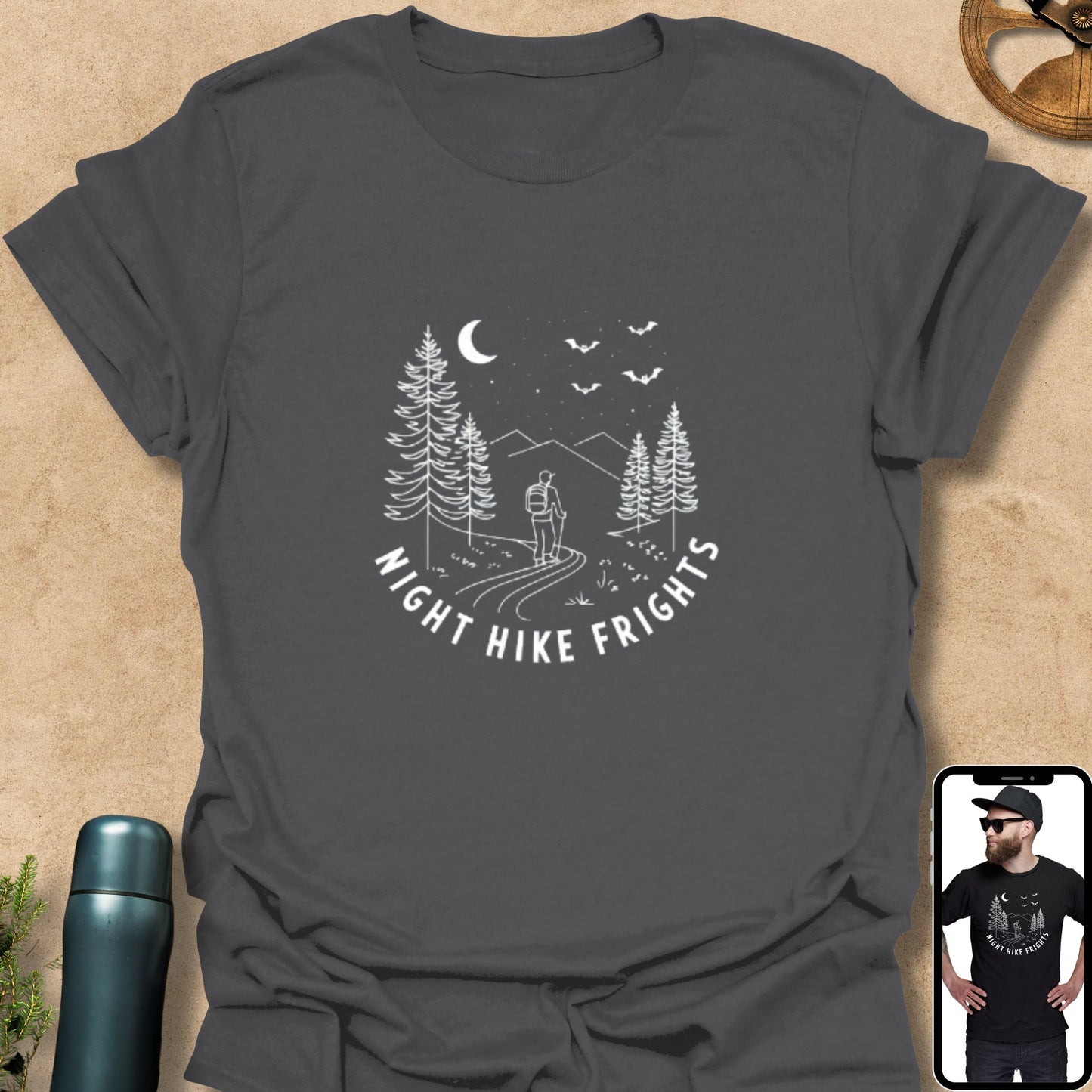 T-Shirt Charcoal / S Night Hike Frights