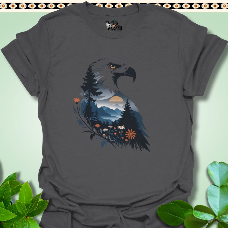 T-Shirt Charcoal / S Regal Blossom The Eagle's Gaze Funny T-Shirt | TrekForte Apparel