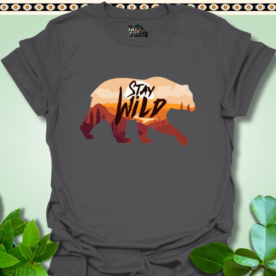 T-Shirt Charcoal / S Stay Wild