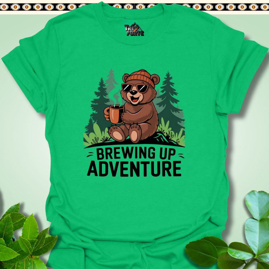 T-Shirt Irish Green / S Brewing Up Adventure Funny T-Shirt | TrekForte Apparel