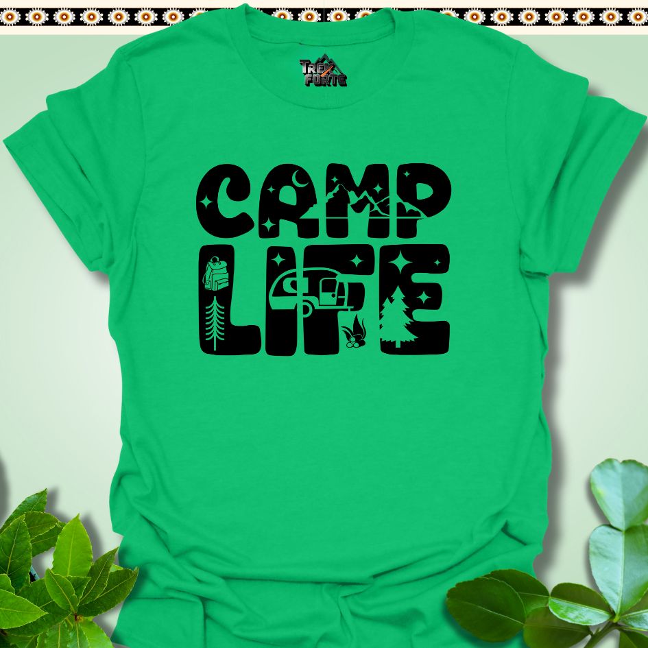 T-Shirt Irish Green / S Camping Life Funny T-Shirt | TrekForte Apparel