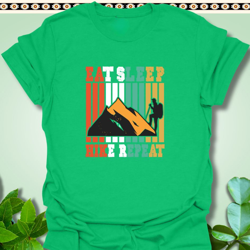 T-Shirt Irish Green / S Eat Sleep Hike Repeat T-Shirt  TrekForte Adventure Apparel