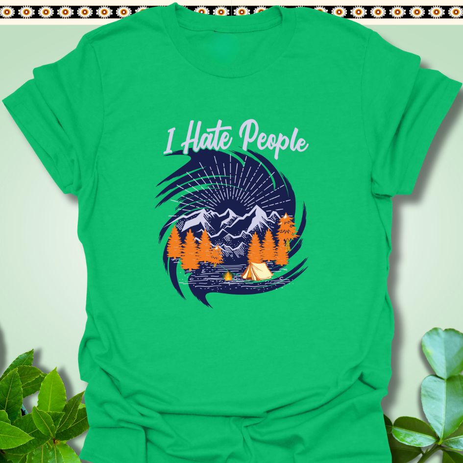 T-Shirt Irish Green / S I Hate People T-Shirt  TrekForte Adventure Apparel