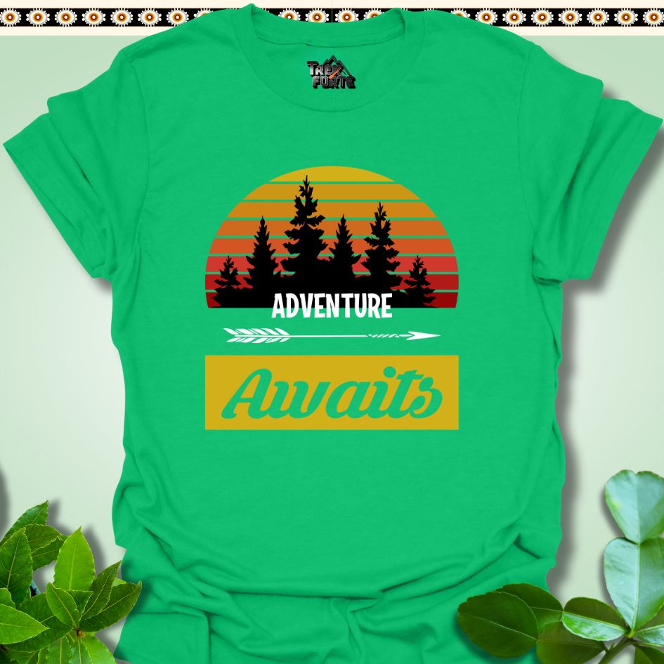 T-Shirt Irish Green / S Journey Unfolds -Shirt  TrekForte Adventure Apparel