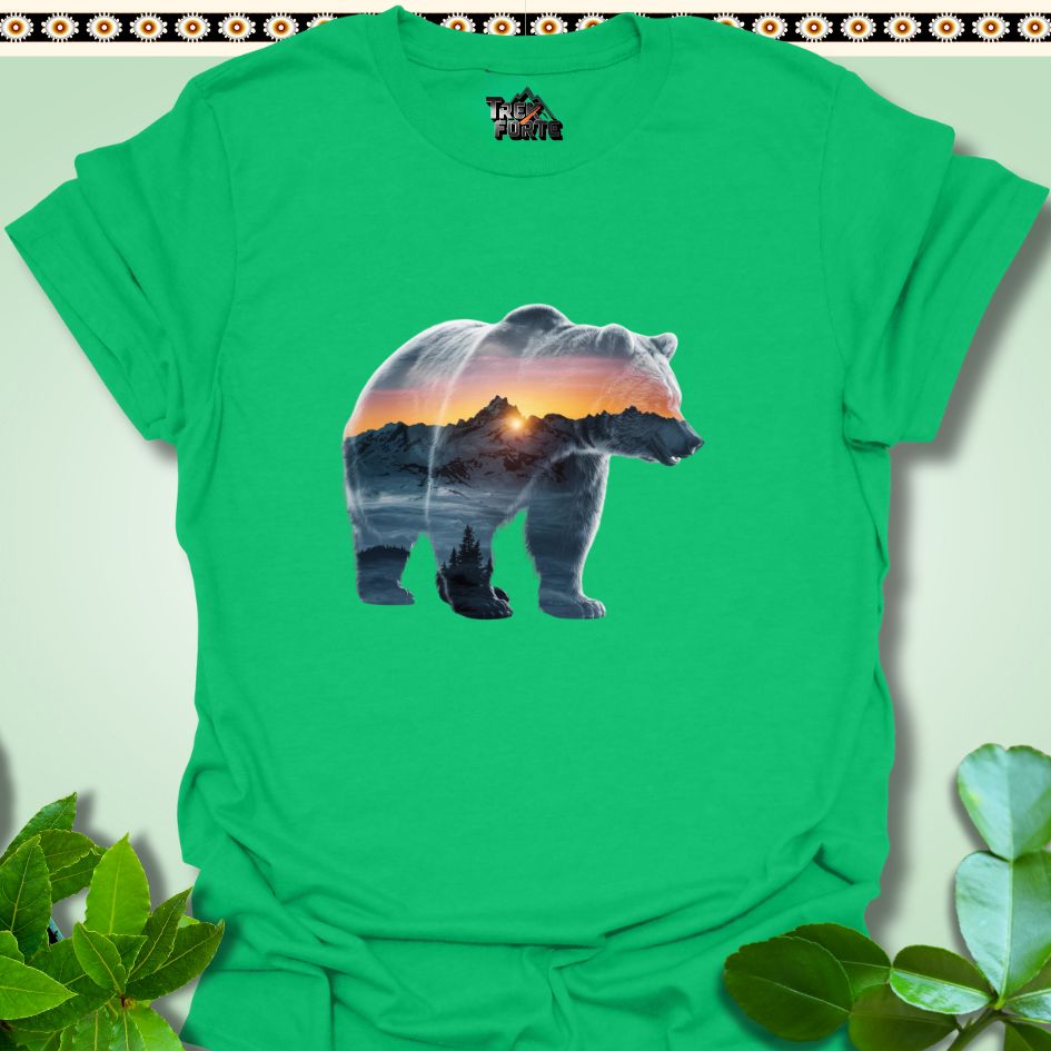 T-Shirt Irish Green / S Majestic Bear of the Mountains Funny T-Shirt | TrekForte Apparel