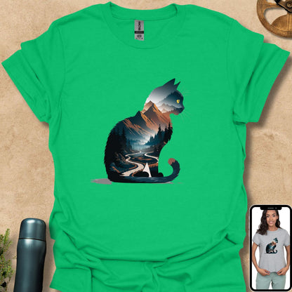 T-Shirt Irish Green / S Mountain Cat Harmony