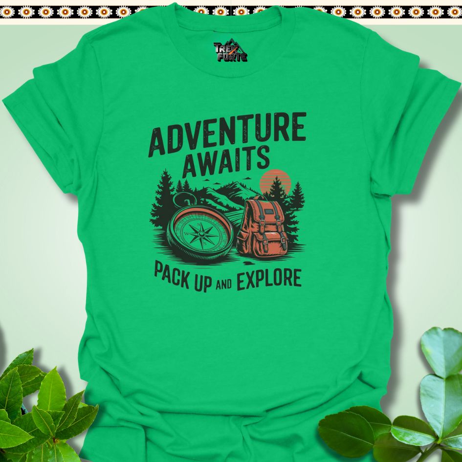 T-Shirt Irish Green / S Pack Up and Explore Funny T-Shirt | TrekForte Apparel