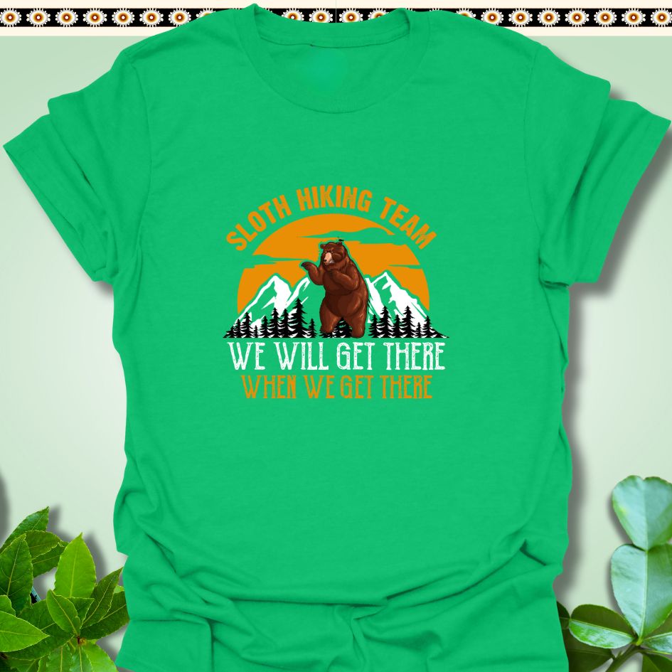 T-Shirt Irish Green / S Sloth Hiking Team T-Shirt  TrekForte Adventure Apparel