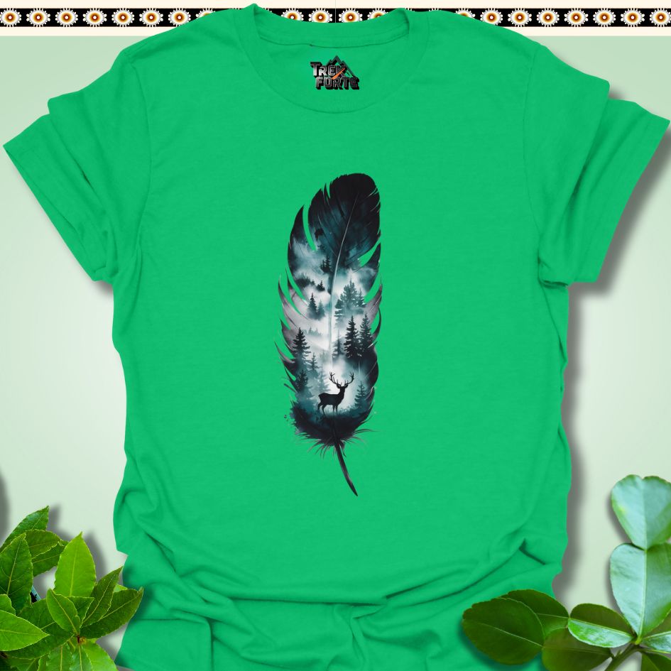 T-Shirt Irish Green / S Whispers of the Forest Feather