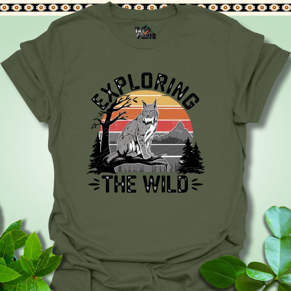 T-Shirt Military Green / S Exploring The Wild Funny T-Shirt | TrekForte Apparel