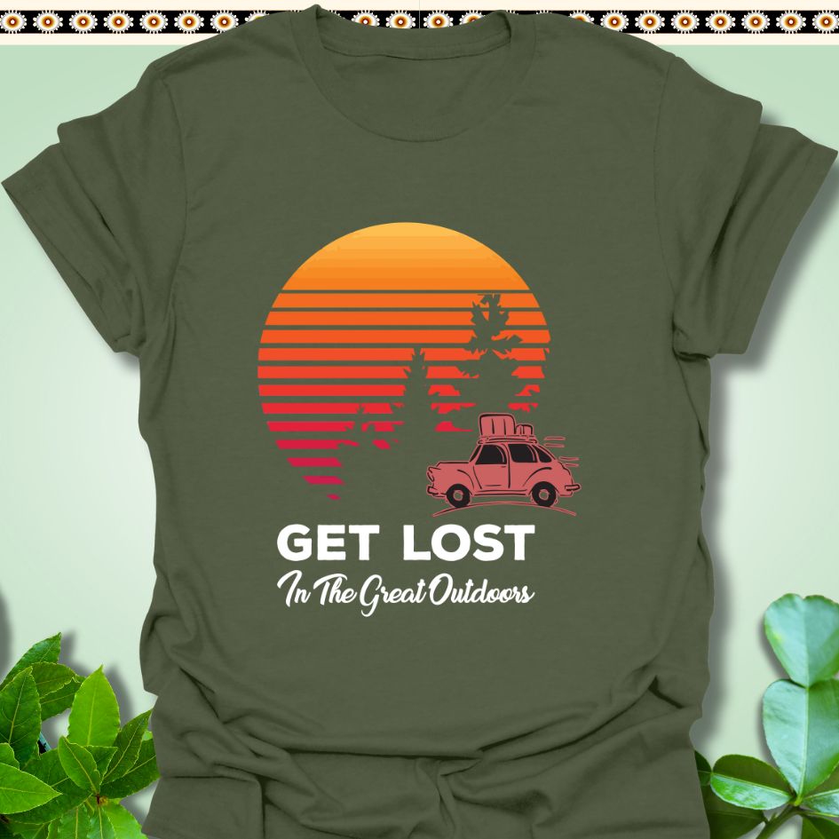 T-Shirt Military Green / S Get Lost In the Great Outdoors T-Shirt  TrekForte Adventure Apparel