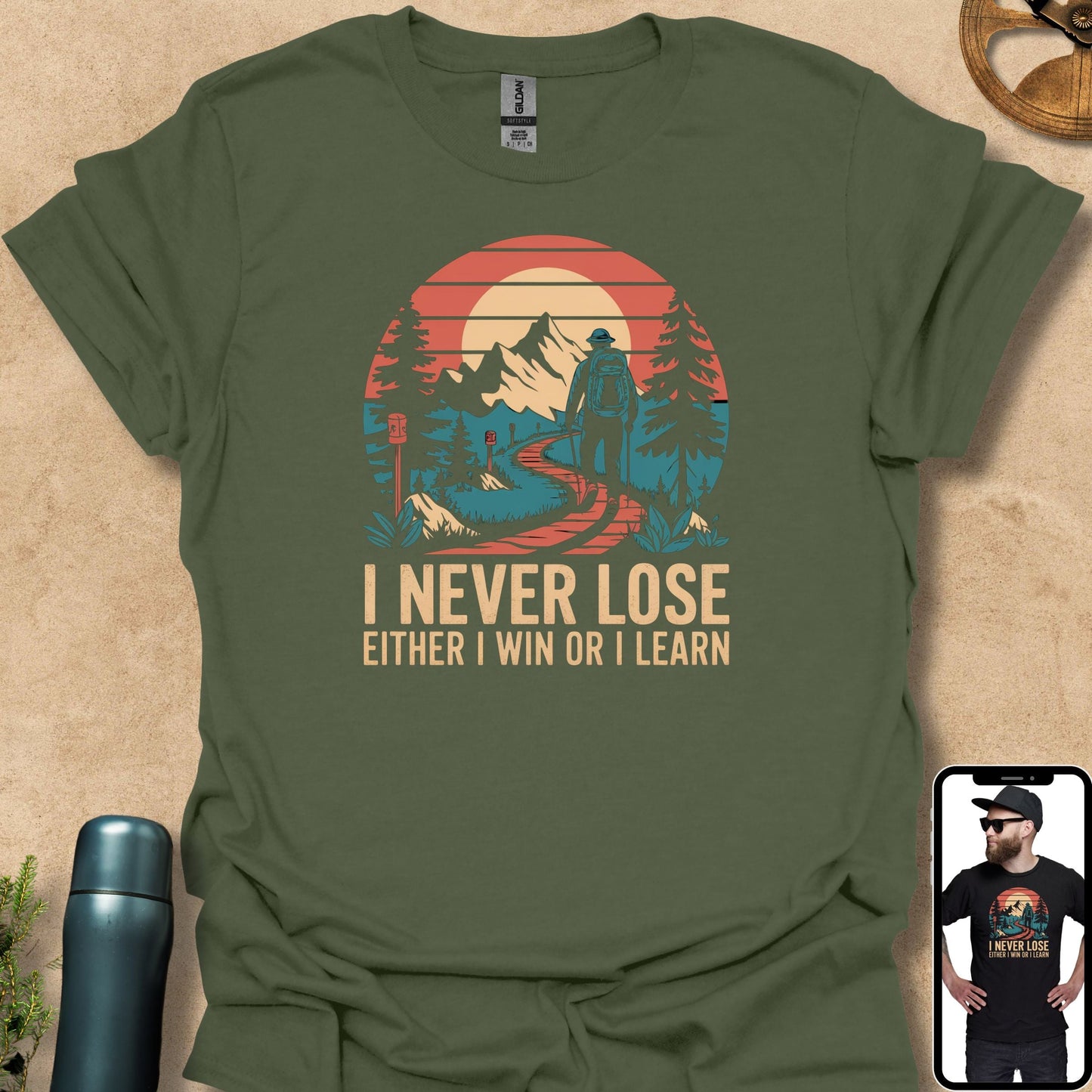 T-Shirt Military Green / S Summit or Learn