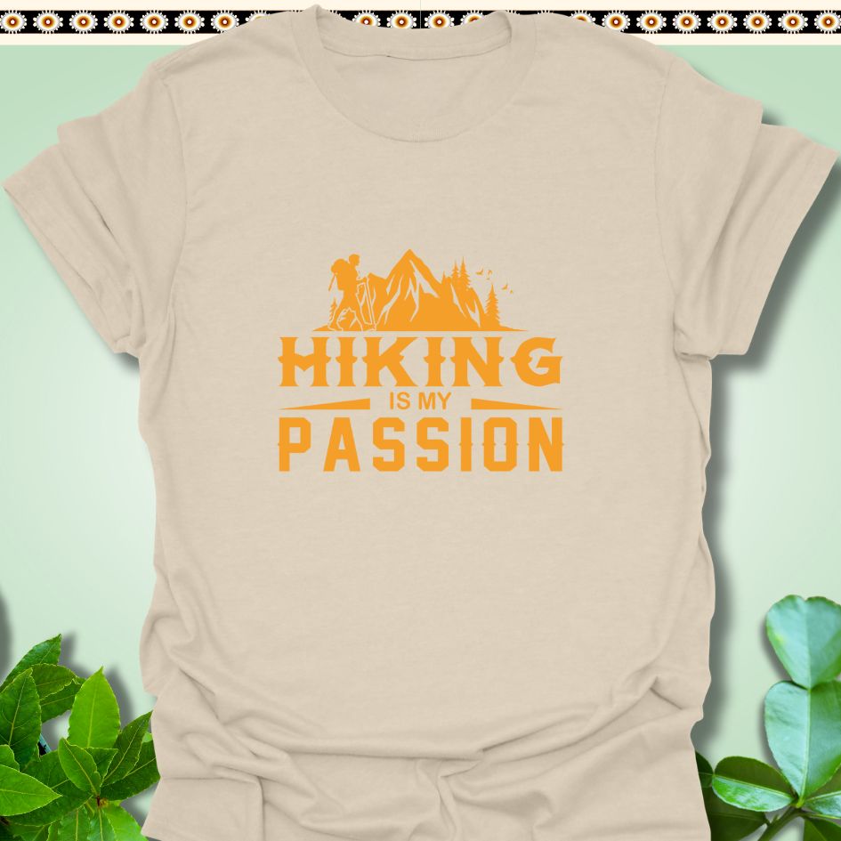 T-Shirt Natural / M Hiking is My Passion T-Shirt  TrekForte Adventure Apparel