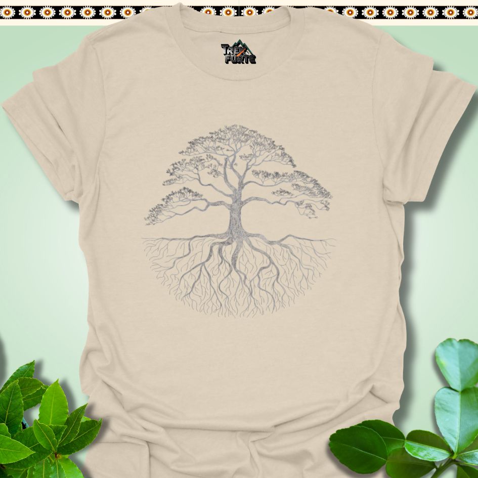 T-Shirt Natural / S Ethereal Roots and Branches Funny T-Shirt | TrekForte Apparel